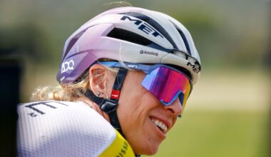 Brodie Chapman (UAE Team ADQ) getting set for the 2025 Tour of Bright