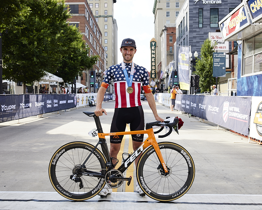 Joey Rosskopf (Rally Cycling) at the elite men's road race at the USA Cycling Pro Road Championships 2021