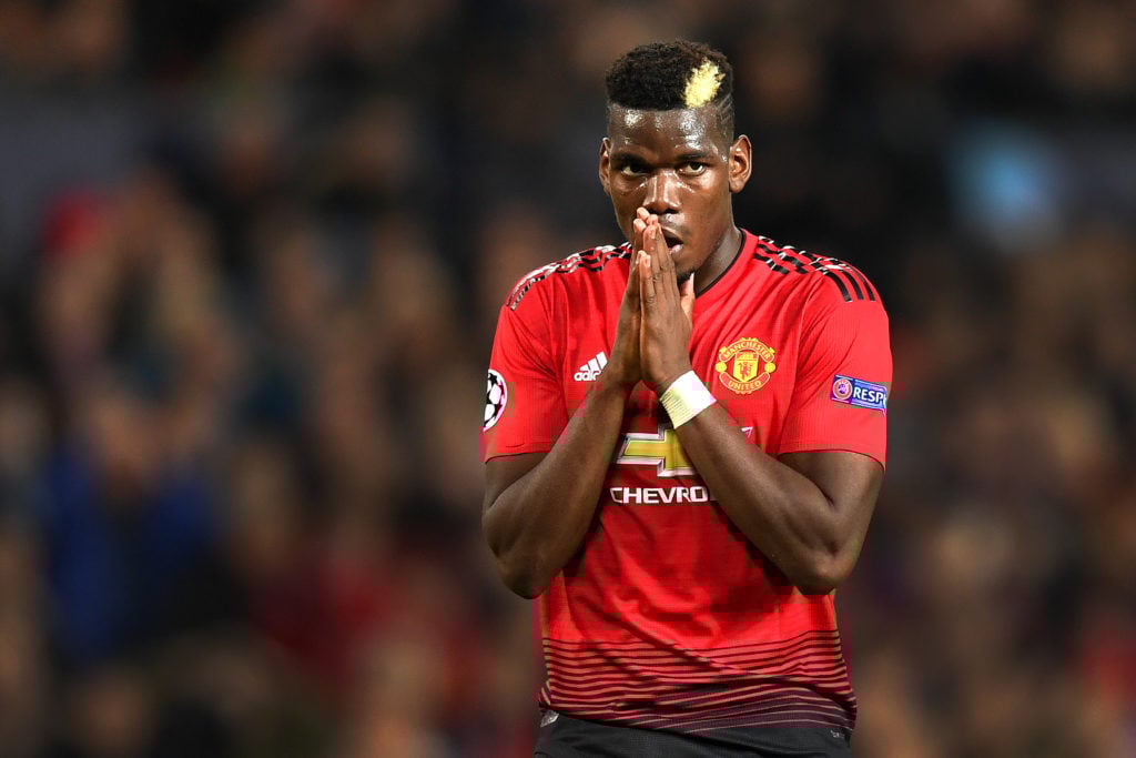 Paul Pogba in action for Manchester United in 2023.