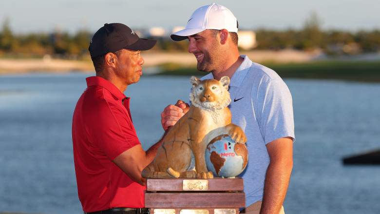 Tiger Woods and Scottie Scheffler