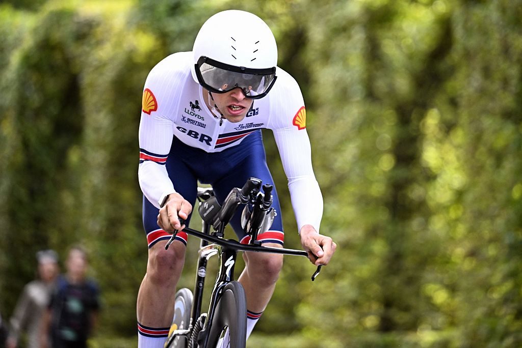 Great Britain Archie Atkinson (MC4) pictured in action during the individual time trial at the UCI Para-cycling Road World Championships