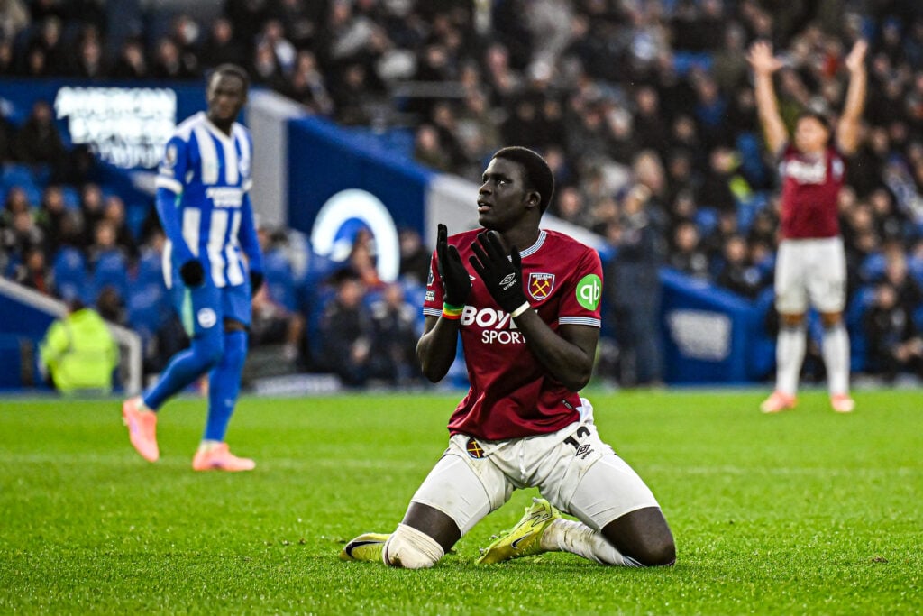 El Hadji Malick Diouf during Brighton & Hove Albion v West Ham United - Premier League
