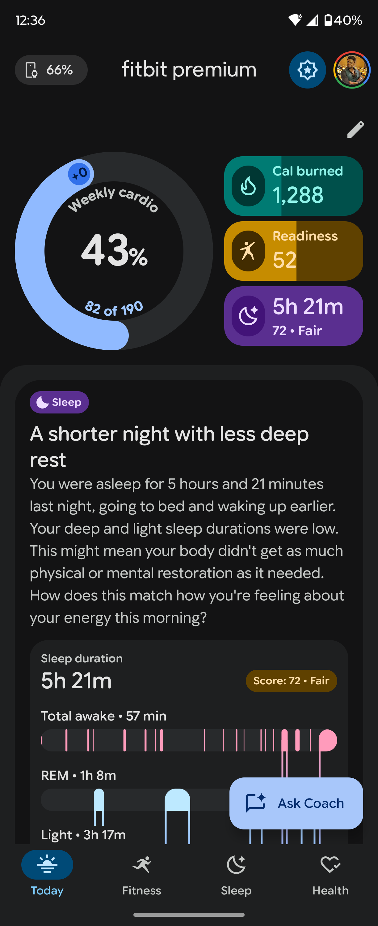 Fitbit Personal Health Coach preview