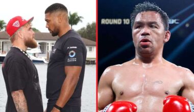 Manny Pacquiao weighs in on Anthony Joshua vs Jake Paul with a simple prediction