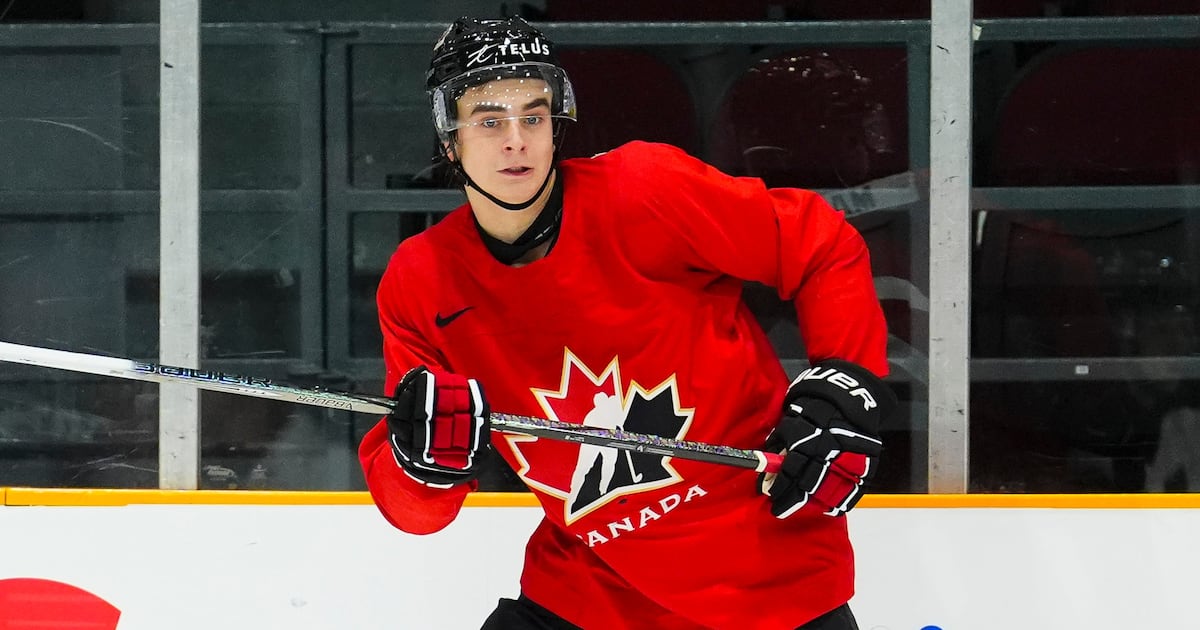 Michael Misa joins forces with Gavin McKenna and Porter Martone on Canada's top line
