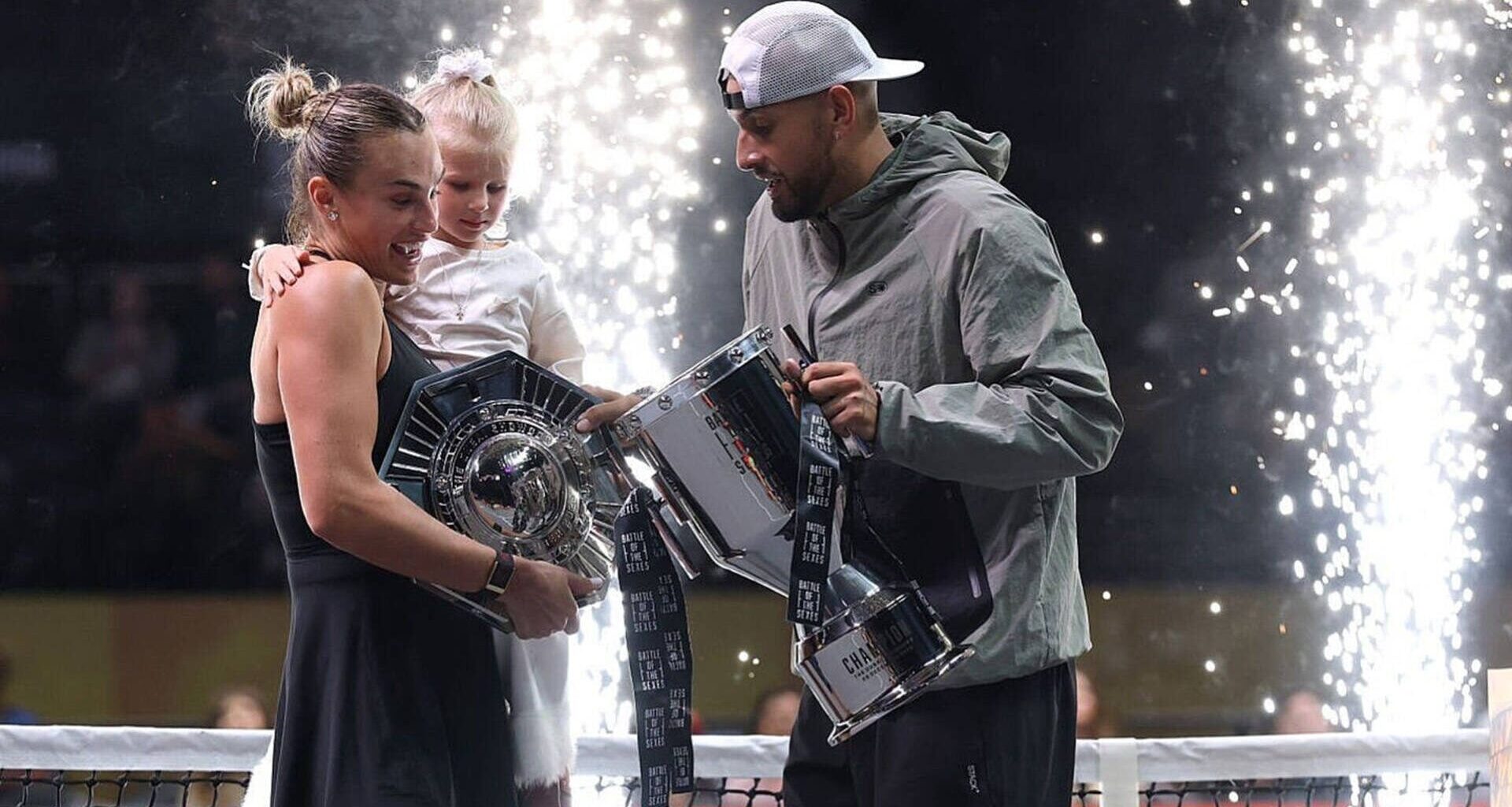 Why the racket? Kyrgios, Sabalenka defend sexes battle