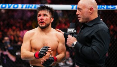 Henry Cejudo speaks with Joe Rogan after his loss at UFC 323