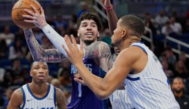 Charlotte Hornets beat Orlando Magic after rookie Kon Knueppel injures ankle in first half
