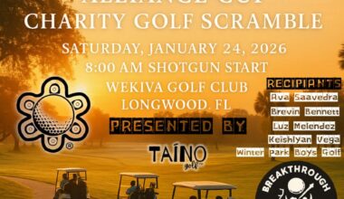 BREAKTHROUGH GOLF ALLIANCE ANNOUNCES INAUGURAL ALLIANCE CUP CHARITY SCRAMBLE TO SUPPORT FIVE TALENTED YOUNG GOLFERS