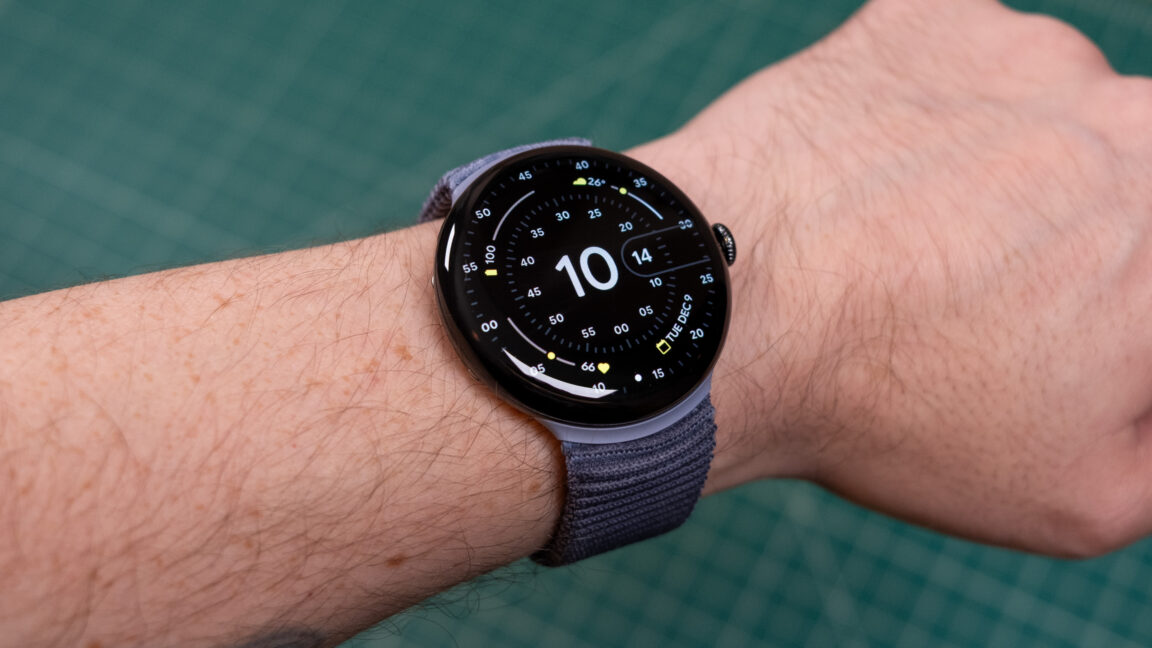 Pixel Watch 4 on wrist