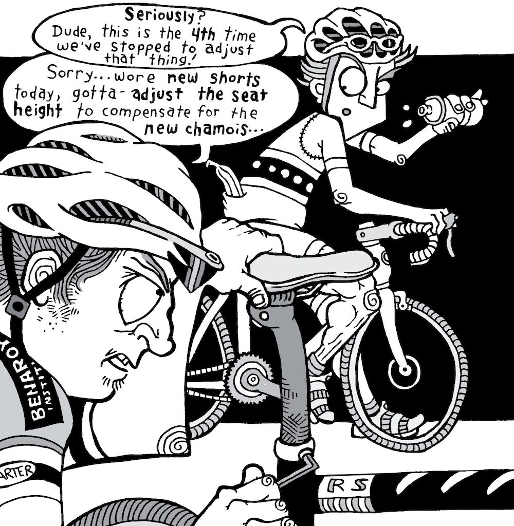 Quick Shot Bicycle Cartoon: Obsessive Compulsive Disorder - Cycling West
