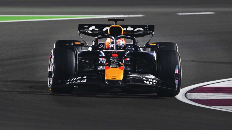 Qatar GP, Max Verstappen on track