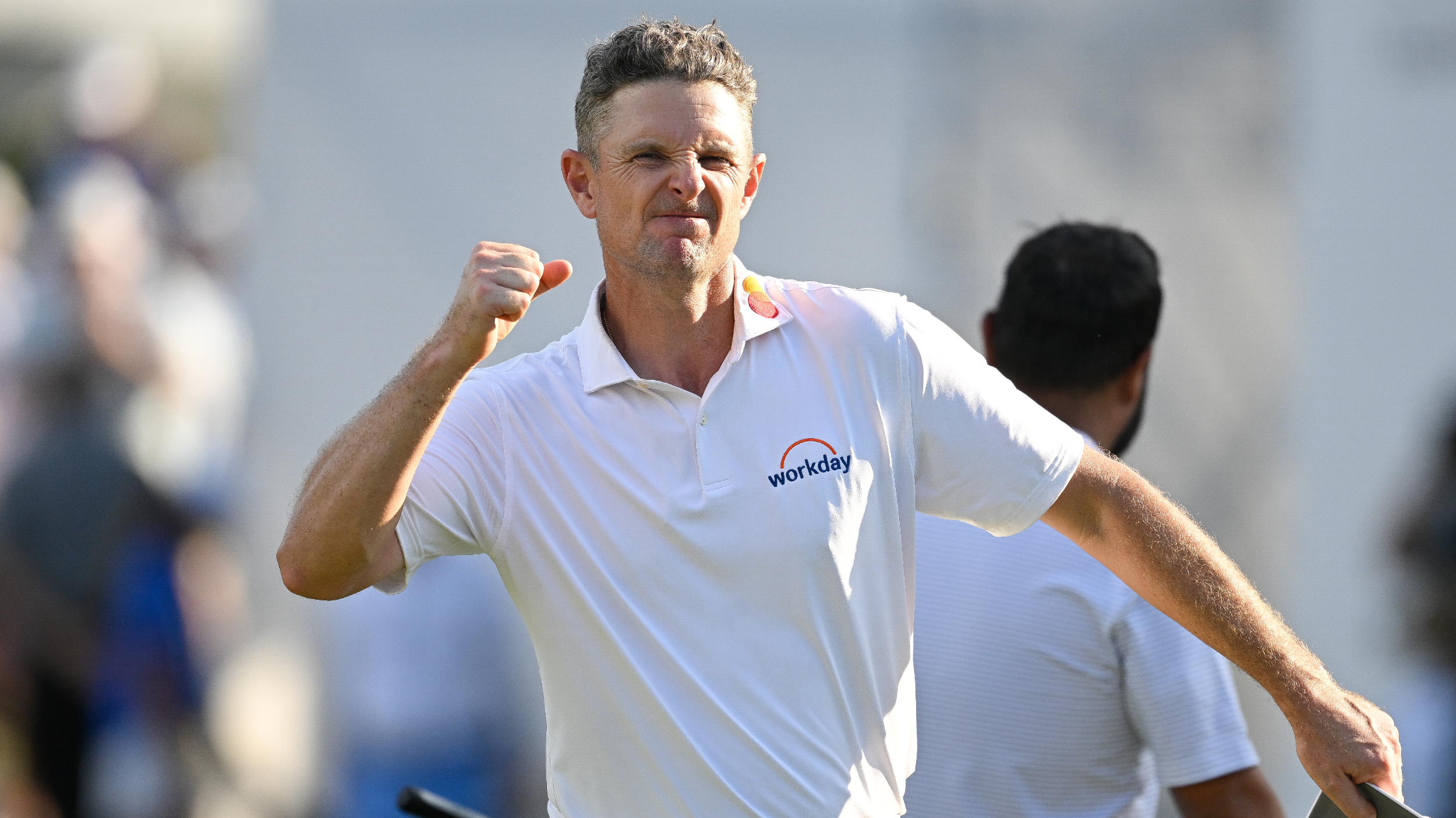 Justin Rose celebrates the FedEx St. Jude Championship title