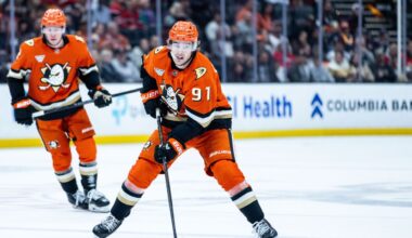 Ducks' Leo Carlsson ruled out with lower-body injury vs. Kraken