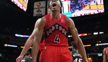 Scottie Barnes matches Toronto Raptors record with 25 rebounds in overtime win