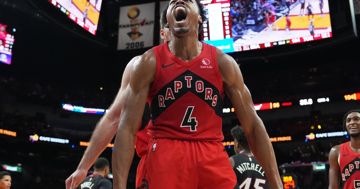 Scottie Barnes matches Toronto Raptors record with 25 rebounds in overtime win