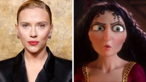 Scarlett Johansson is circling the role of Mother Gothel in Disney's live-action "Tangled." (Getty Images/Disney)