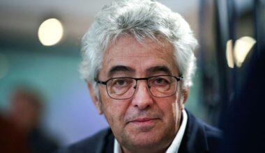 Groupama FDJ French team manager Marc Madiot attends his team's 2024 presentation in Paris, on January 10, 2024. (Photo by Anne-Christine POUJOULAT / AFP) (Photo by ANNE-CHRISTINE POUJOULAT/AFP via Getty Images)