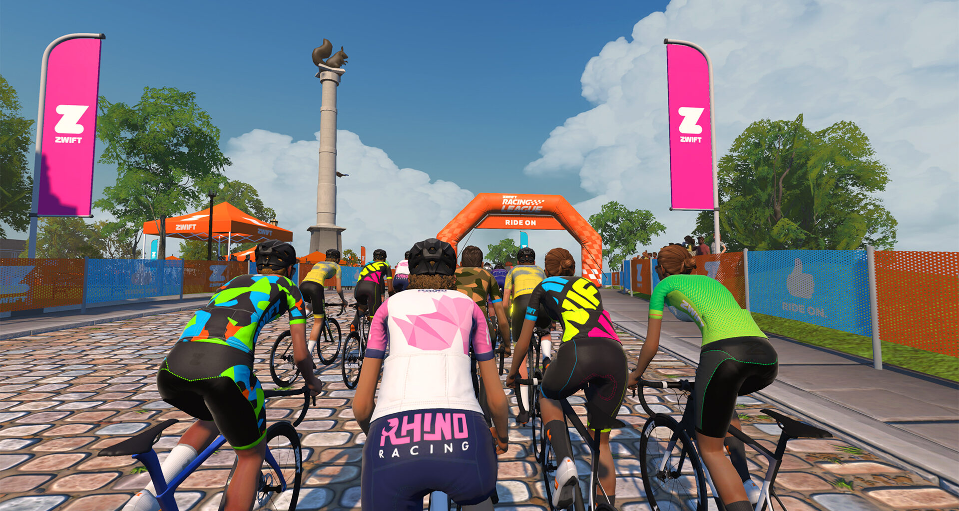 The season on Zwift racing