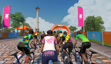 The season on Zwift racing