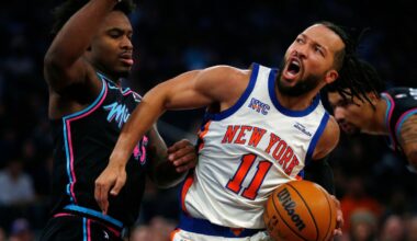 Brunson scores 47, Knicks overcome Towns’ quiet night to beat Heat