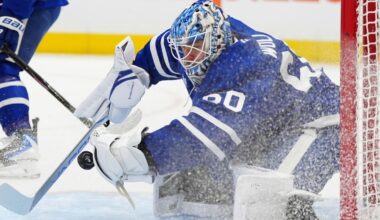 Woll nets shutout as injury-riddled Maple Leafs burn Devils