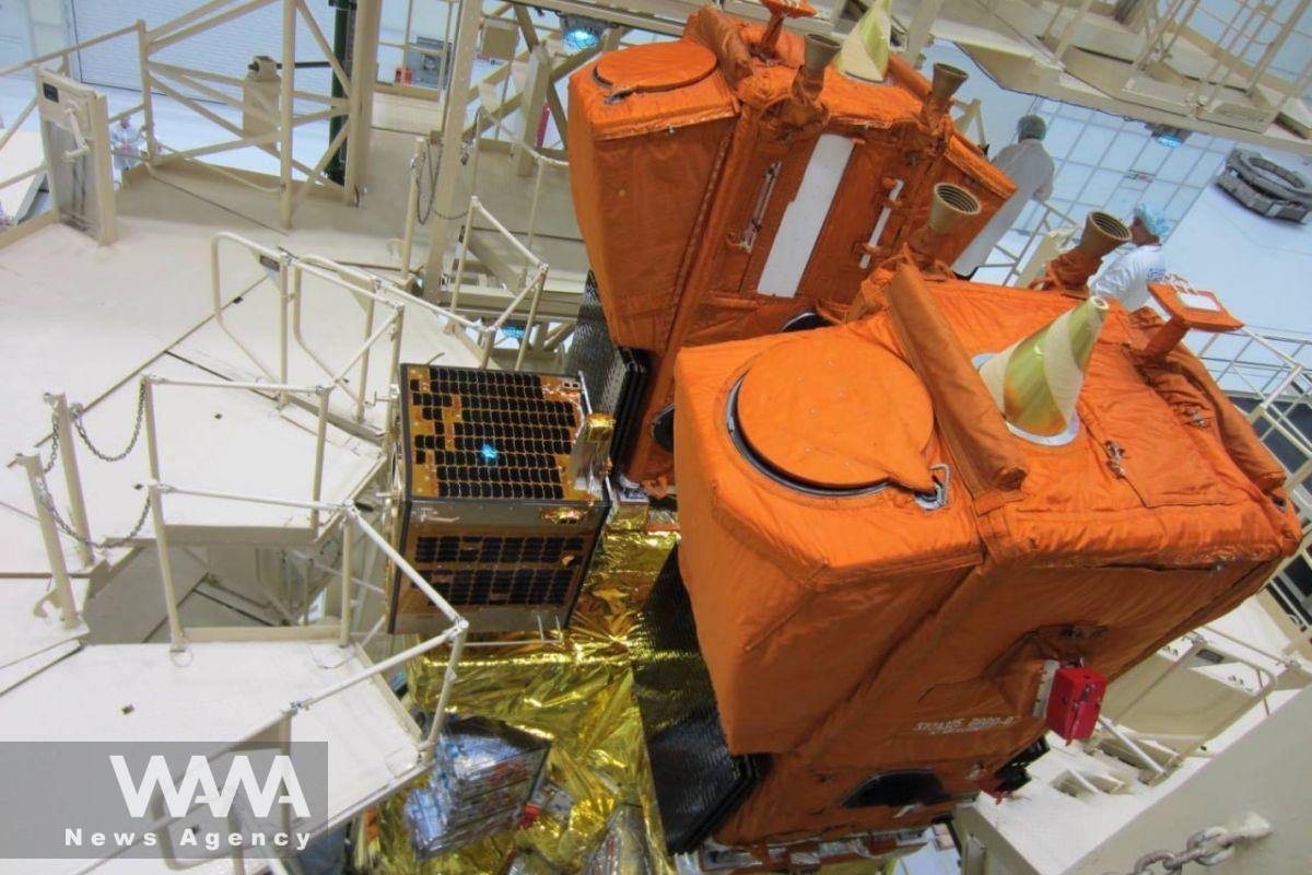 Integration of Zafar-2 and Paya Satellites onto the Soyuz Launch Vehicle. Social media/ WANA News Agency