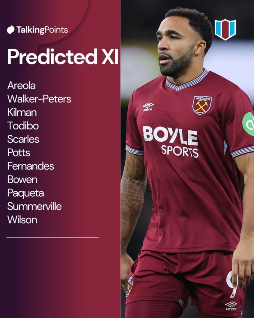 Callum Wilson of West Ham United during the Premier League match between Manchester City and West Ham United at Etihad Stadium on December 20, 2025 in Manchester, England.