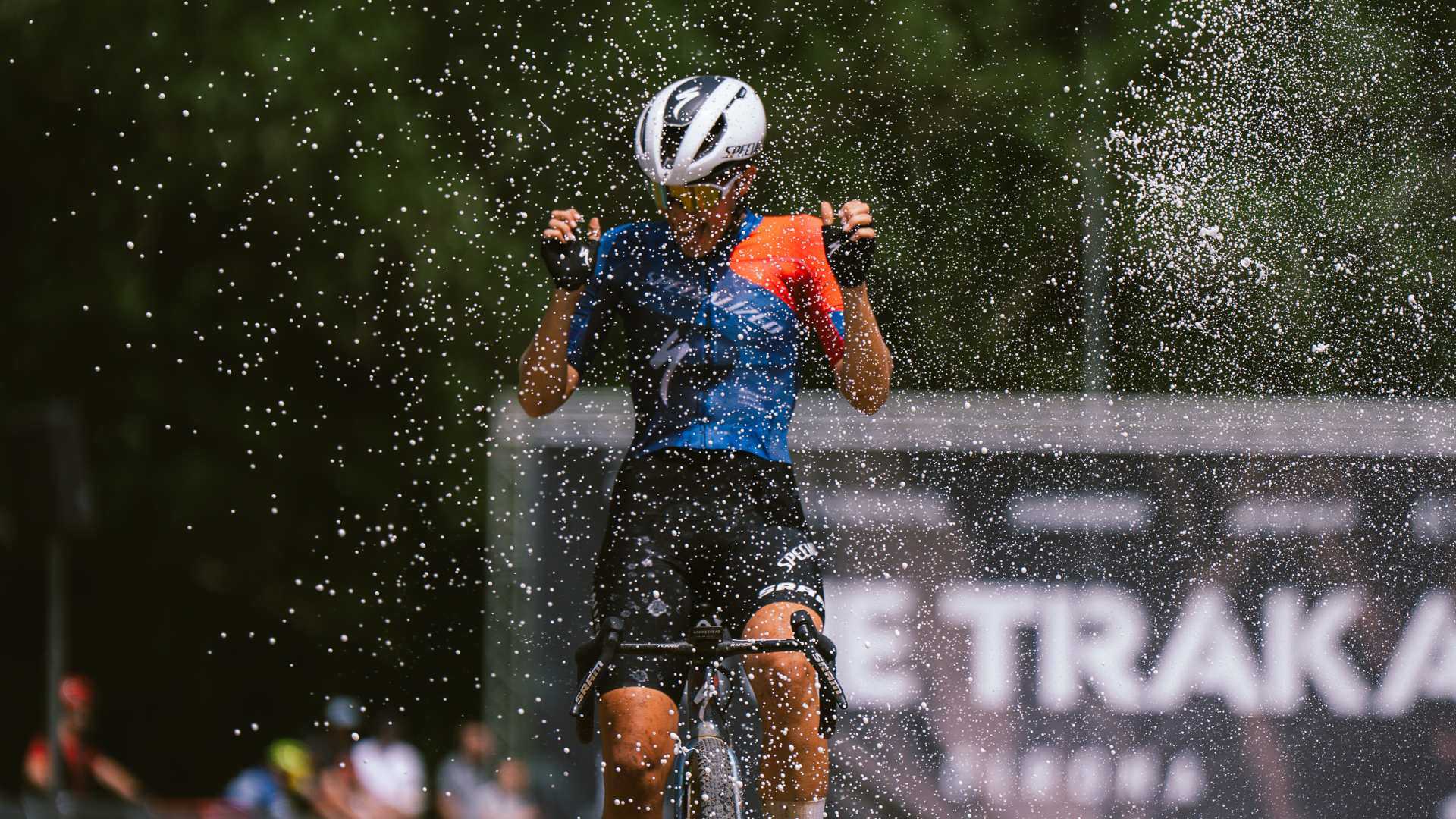 Celebration time for Sofia Gomez Villafa&ntilde;e as she wins 2025 The Traka 200 on her first try