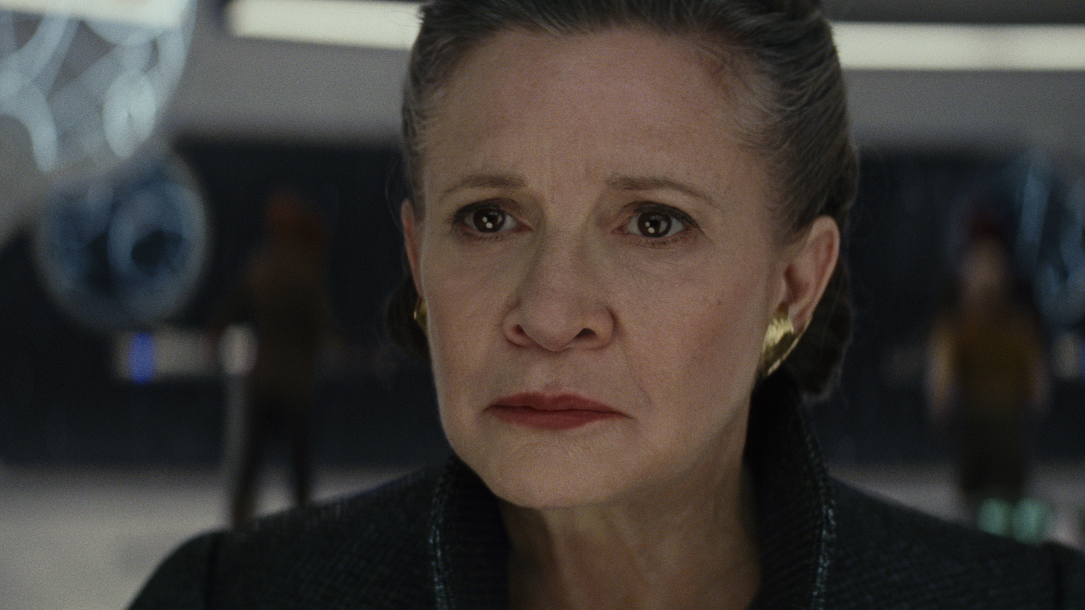 General Leia in Star Wars: The Last Jedi. Photo: Lucasfilm Ltd. &copy; 2017
