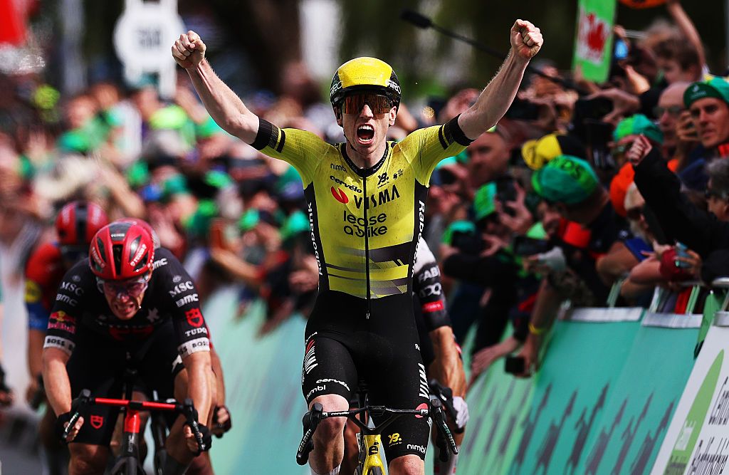 AMPTHILL, ENGLAND - SEPTEMBER 04: Matthew Brennan of Great Britain and Team Visma