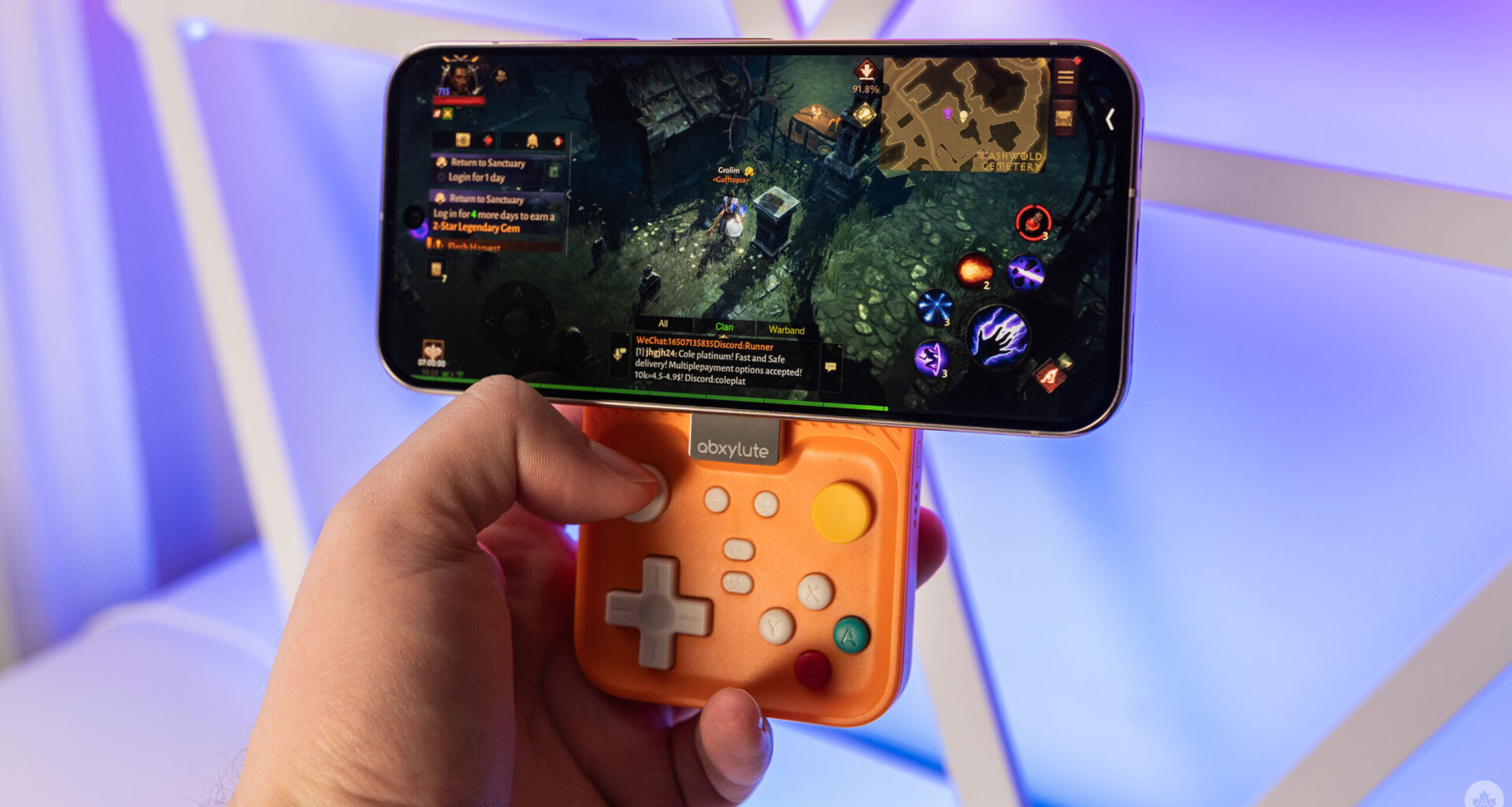 Abxylute M4 is one of the smartest phone controllers I've used