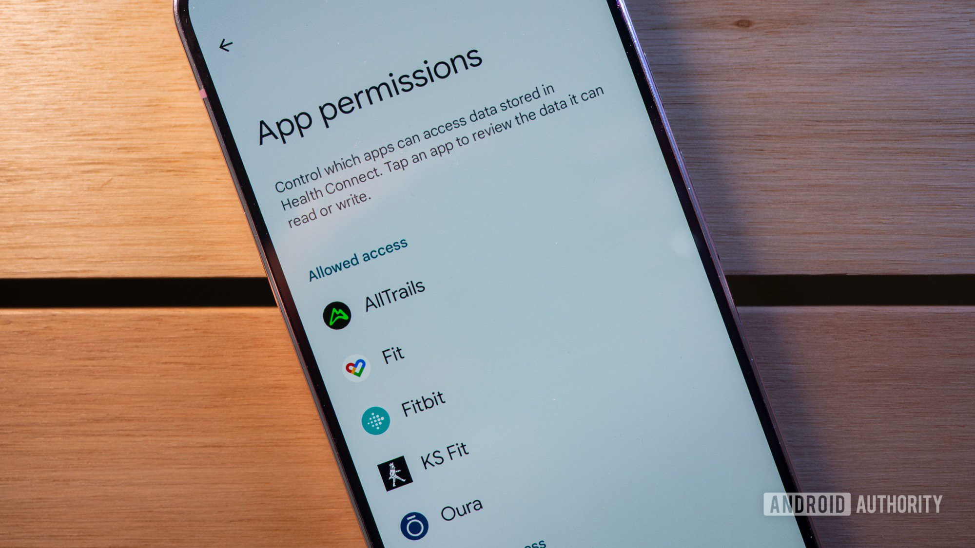 android health connect app permissions