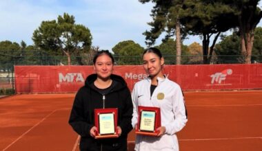 Kazakh duo wins tennis tournament in Türkiye