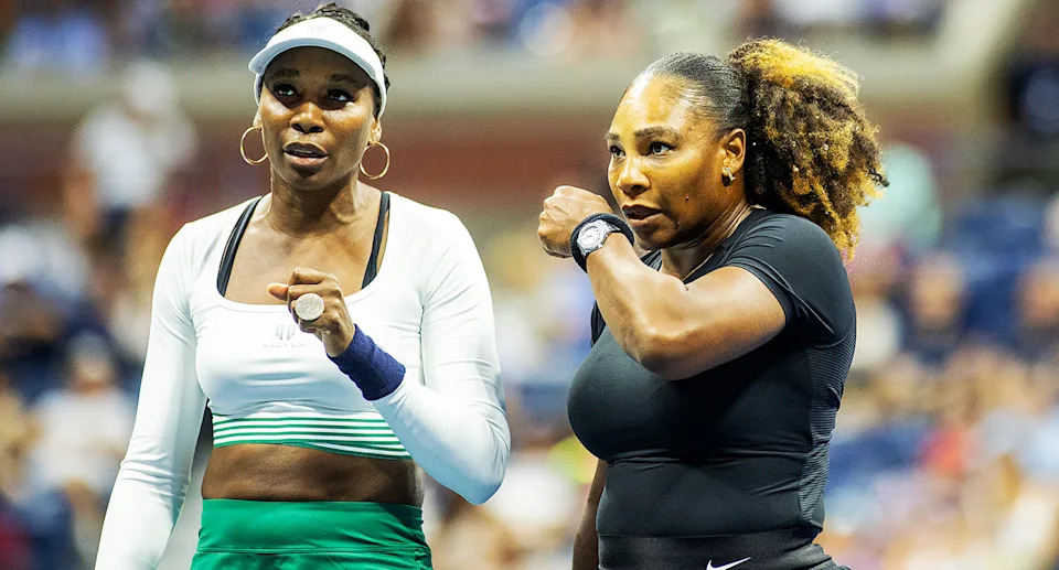 Tennis fans are hoping to see Serena Williams team up with big sister Venus in doubles again after rumours of her potential comeback spread like wildfire. Pic: Getty