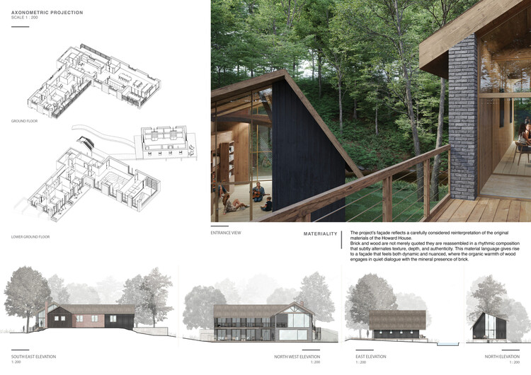 Howard Waterfall Retreat Competition: Buildner’s Winners Explore Multigenerational Living and Topography - Image 26 of 41