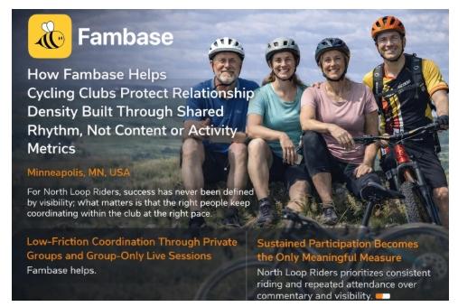 How Fambase Helps Cycling Clubs Protect Relationship Density