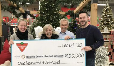 Owners of Canadian Tire Belleville make $100,000 pledge to BGHF