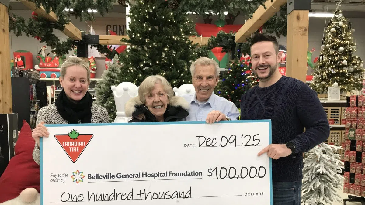 Owners of Canadian Tire Belleville make $100,000 pledge to BGHF