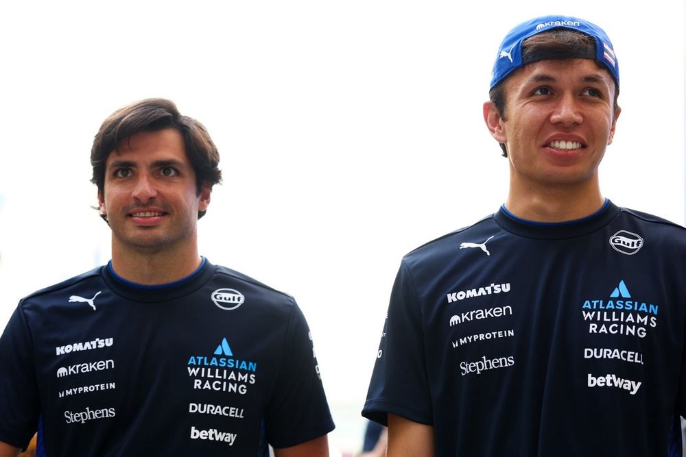 Carlos Sainz out-qualified Williams team-mate Alex Albon for the first time in Saudi Arabia