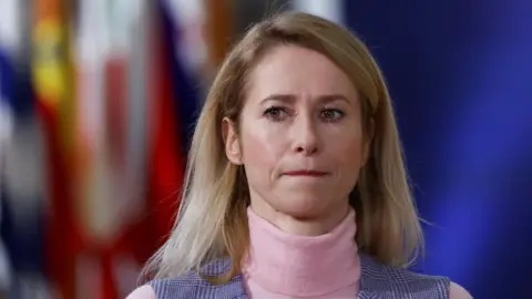 Reuters Head shot of Kaja Kallas, the European Union High Representative for Foreign Affairs and Security Policy, and European Commission Vice-President. She is a woman with shoulder-length blonde hair, looking slightly away from the camera. 