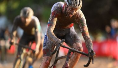 Belgian Michael Vanthourenhout pictured in action during the men's elite race of the Cyclocross World Cup, in Terralba, Sardinia, Italy, Sunday 07 December 2025, stage 3 (out of 12) in the World Cup of the 2026-2027 season.BELGA PHOTO DAVID PINTENS (Photo by DAVID PINTENS / BELGA MAG / Belga via AFP)