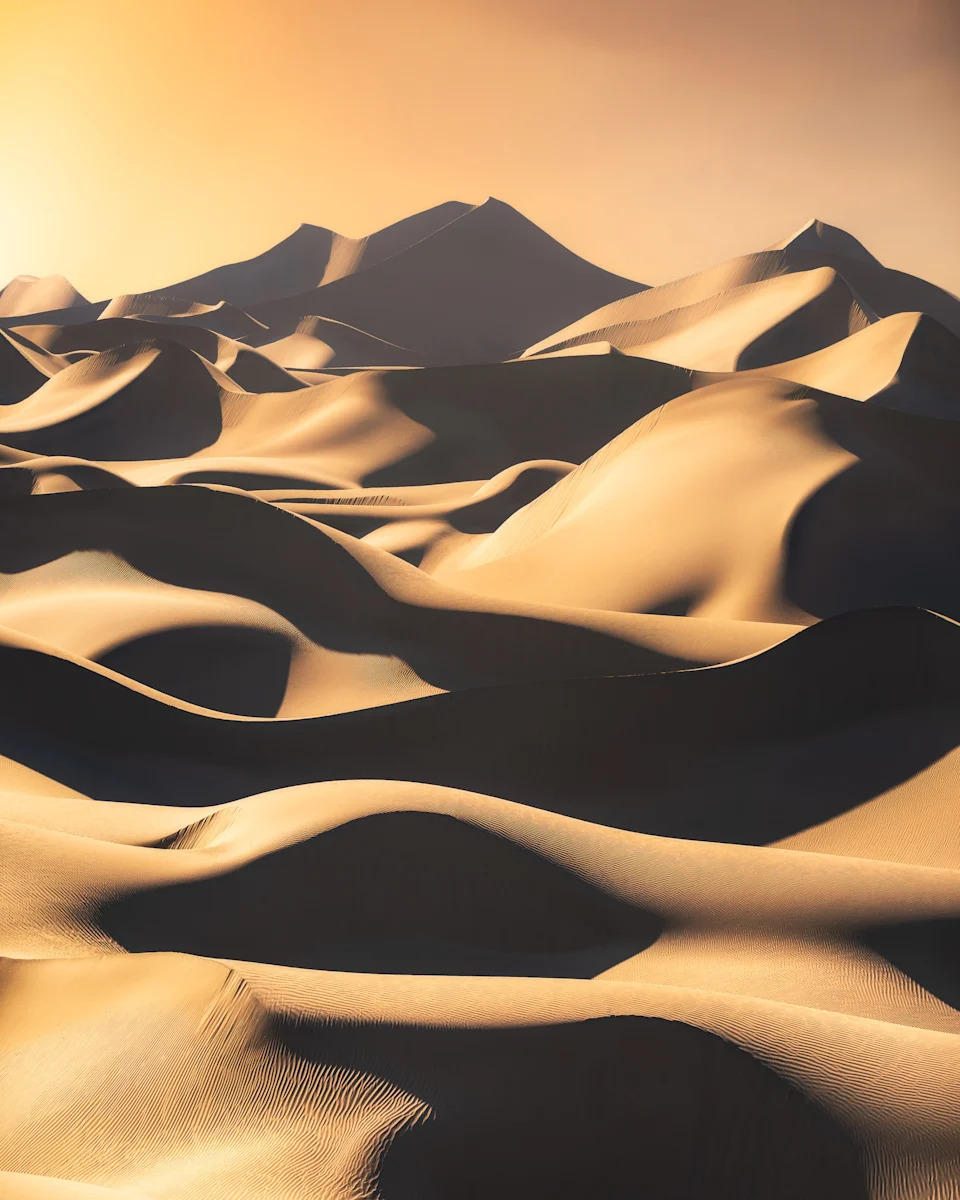 sand dunes in Death Valley National Park, California