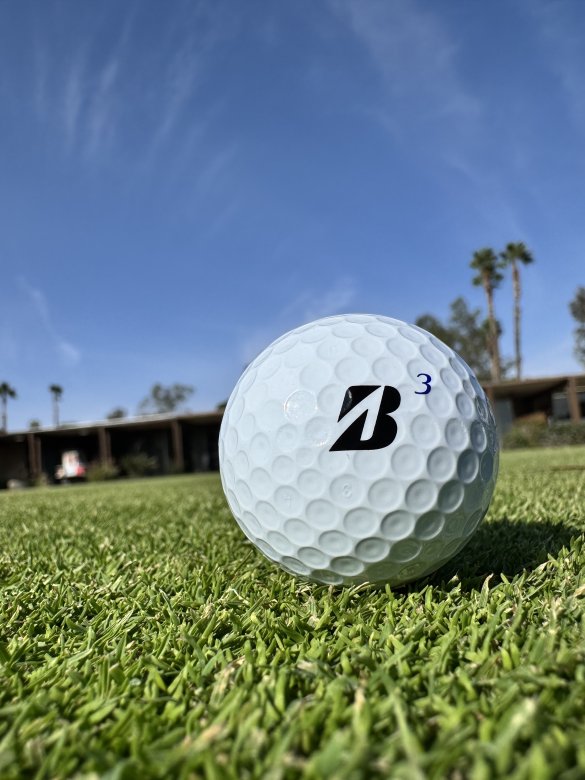 Bridgestone VS Prototype golf ball on the green
