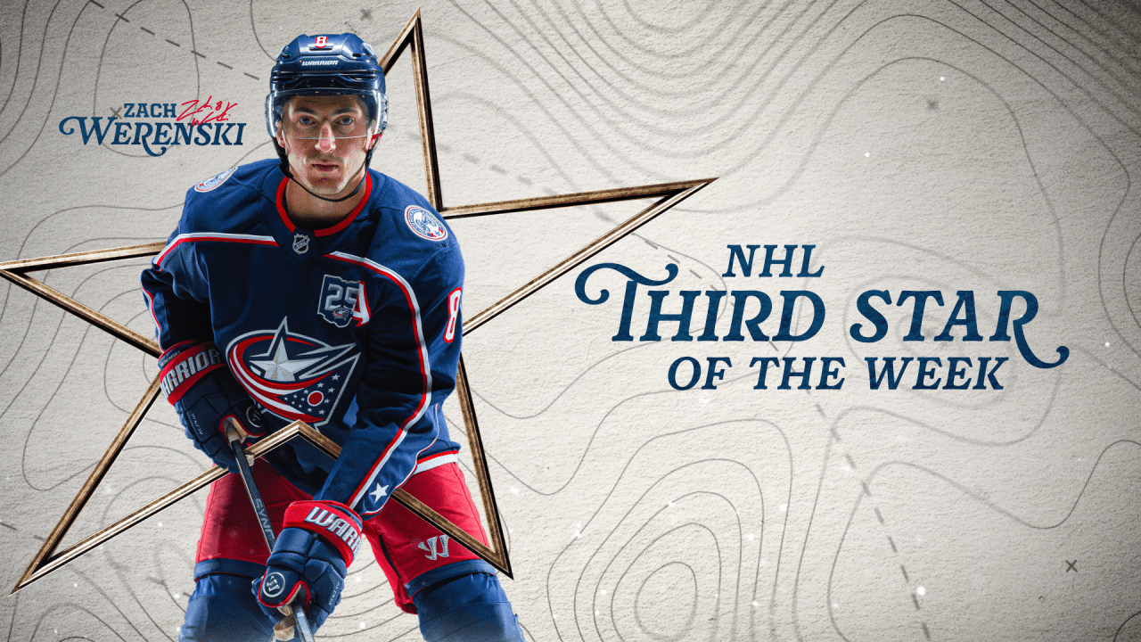 Zach Werenski named NHL's Third Star of the Week