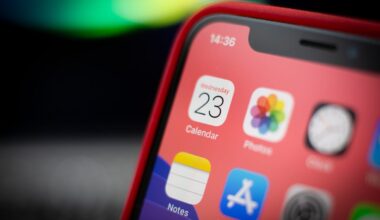 An iPhone showing app icons on the home screen.