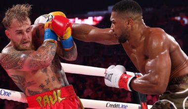 Eddie Hearn laughs at Jake Paul claiming he ‘wobbled’ Anthony Joshua: ‘It was a horrendous mismatch’