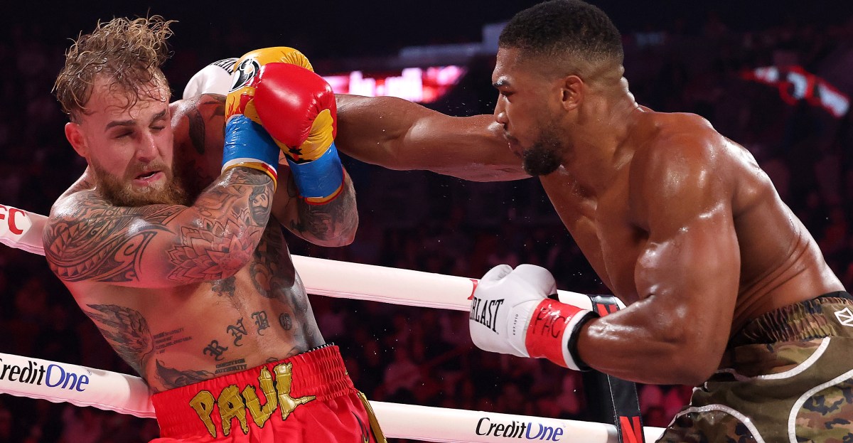 Eddie Hearn laughs at Jake Paul claiming he ‘wobbled’ Anthony Joshua: ‘It was a horrendous mismatch’