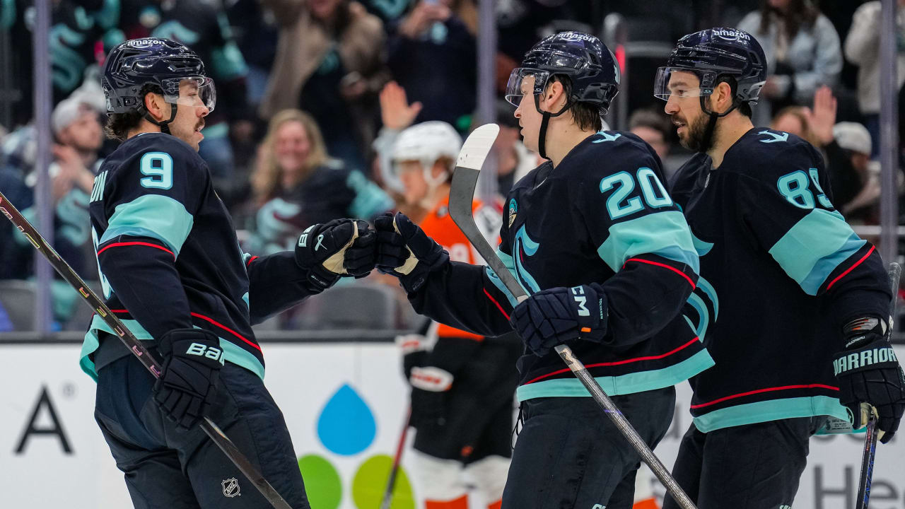 Tolvanen gets 3 points, Kraken defeat Flyers for 4th straight win