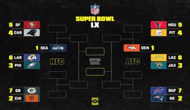 NFL Playoff Bracket Picture 2025-26 and AFC, NFC Standings Ahead of Week 17 SNF